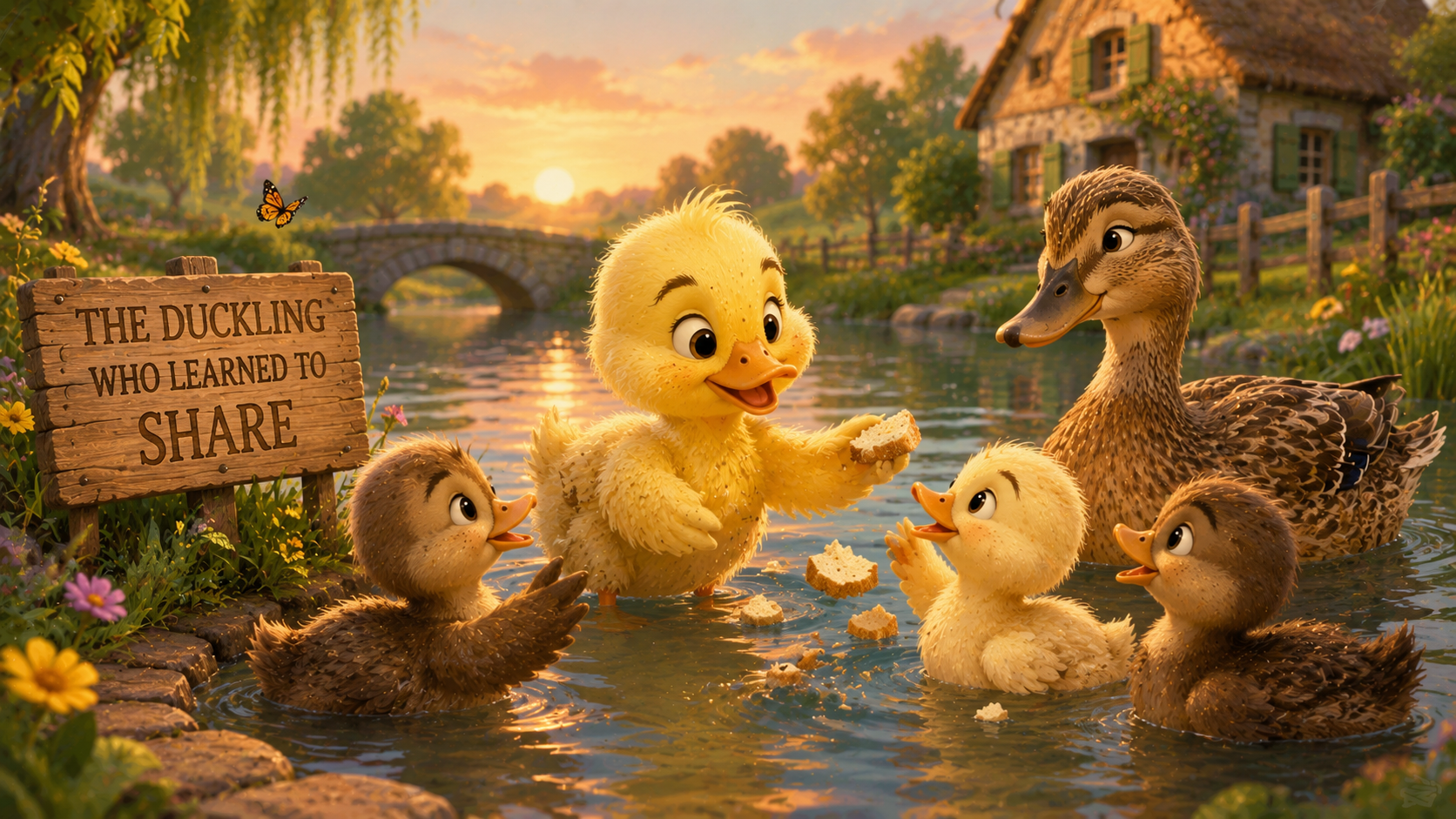 The Duckling Who Learned to Share